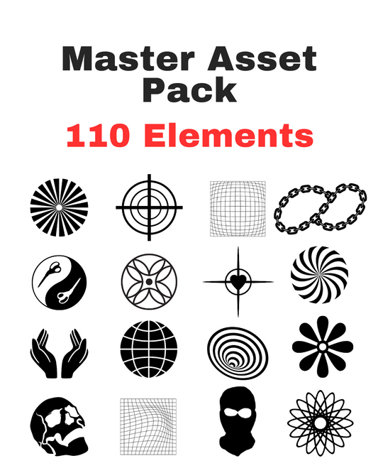 Master Asset Pack – 110 Premium Design Elements